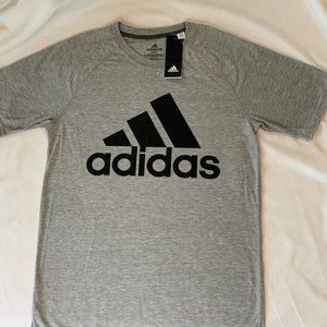 ADIDAS Men's Short-sleeve Gray T-Shirt